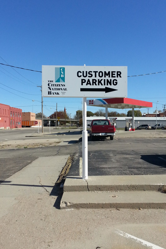 Citizen's National Bank Directional Signage