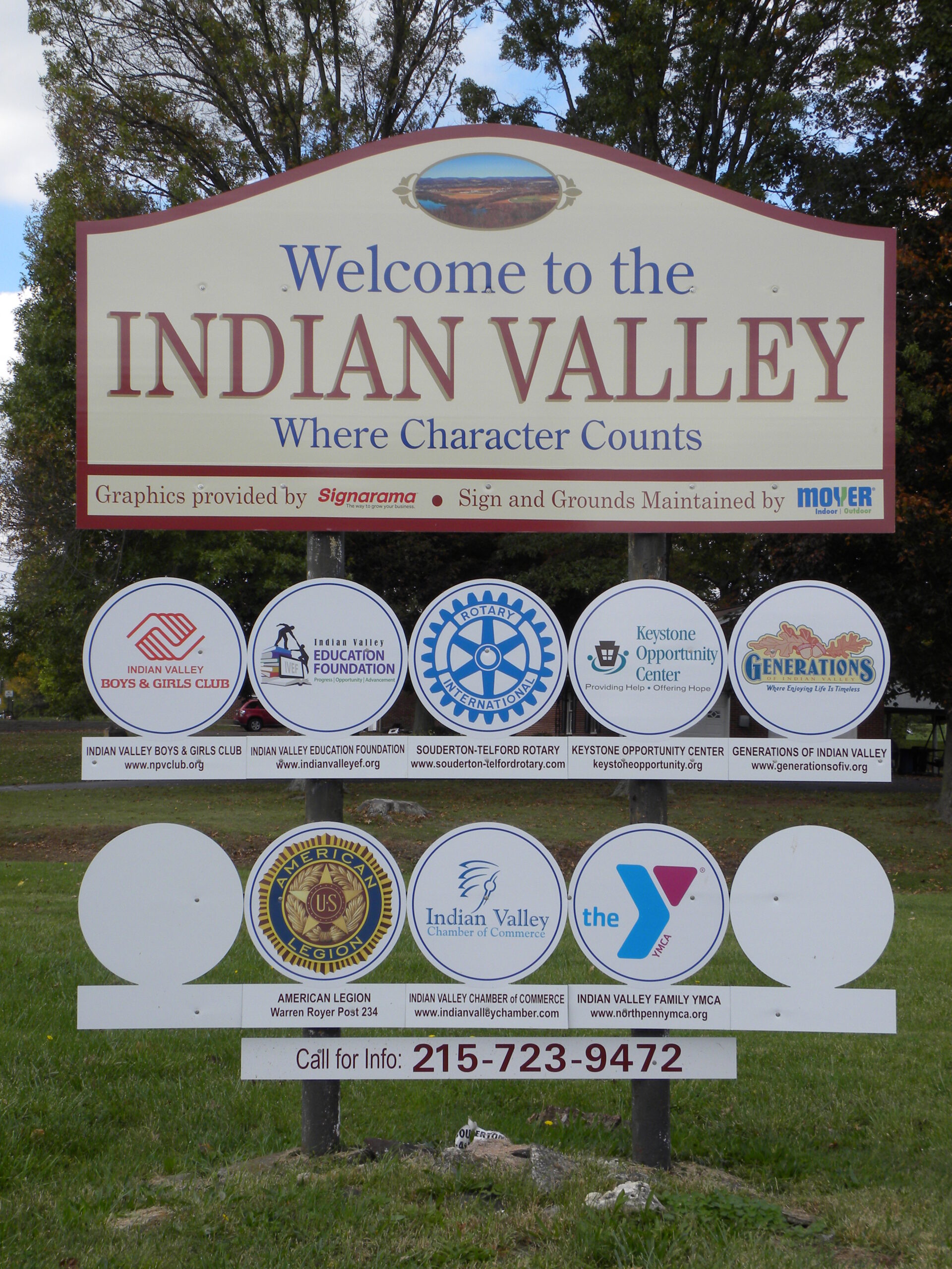 Indian Valley Welcome Sign